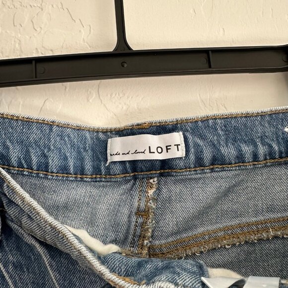 LOFT Light Blue Flare & Wide Leg Jeans - Picture 3 of 10